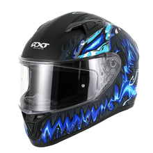 RXT 825 STREET 2 REVENGE MATTE BLACK/BLUE HELMET