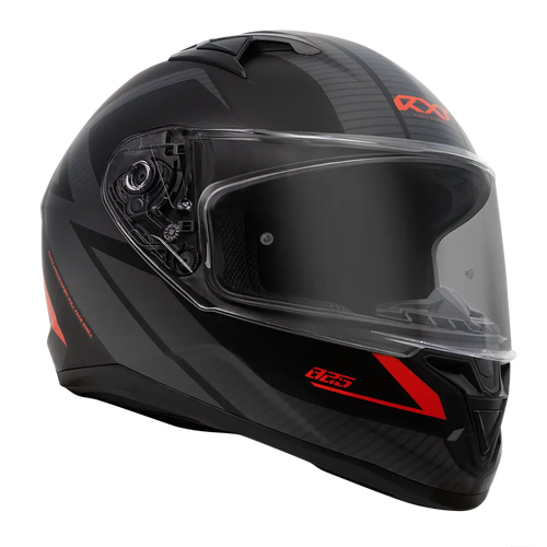 RXT 825 STREET 2 SUZUKA MATTE BLACK/GREY/RED HELMET