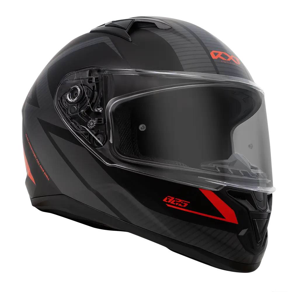 RXT 825 STREET 2 SUZUKA MATTE BLACK/GREY/RED HELMET
