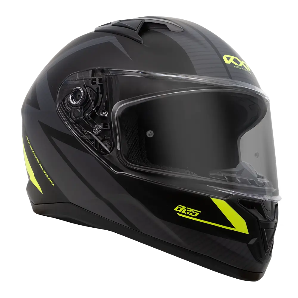 RXT 825 STREET 2 SUZUKA MATTE BLACK/GREY/FLURO HELMET