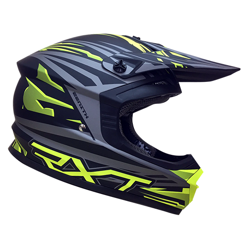 RXT A730 ZENITH 3 MATTE BLACK/FLURO YELLOW HELMET