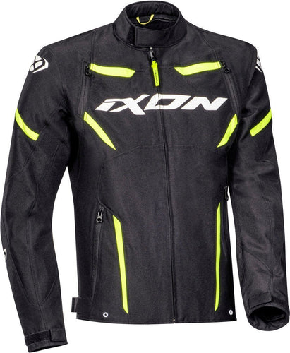 IXON STRIKER BLACK/WHITE/YELLOW TEXTILE JACKET