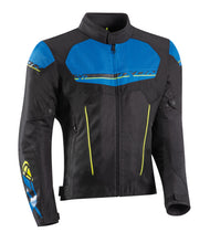 IXON T-REX BLACK/BLUE/YELLOW TEXTILE JACKET