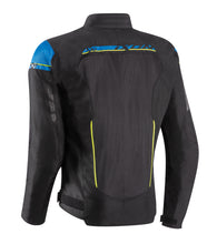 IXON T-REX BLACK/BLUE/YELLOW TEXTILE JACKET