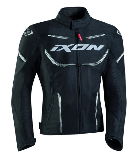 IXON STRIKER AIR WP BLACK/WHITE TEXTILE JACKET