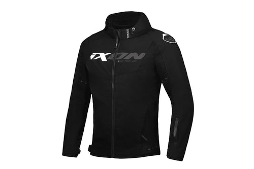 IXON FIERCE BLACK/GREY/WHITE TEXTILE JACKET