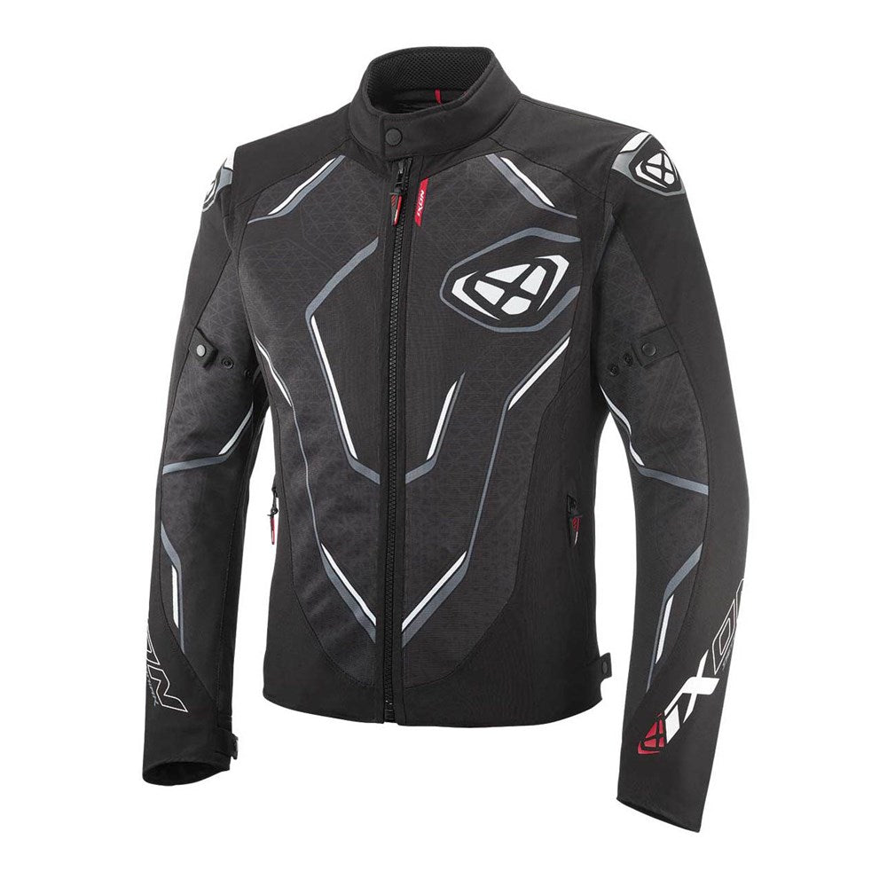 IXON DEMONIAK BLACK/WHITE TEXTILE JACKET