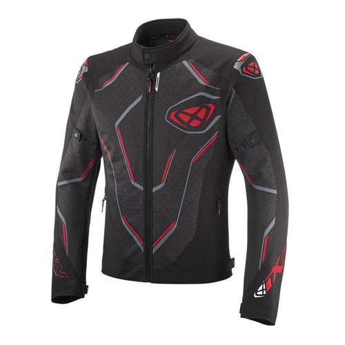 IXON DEMONIAK BLACK/RED TEXTILE JACKET