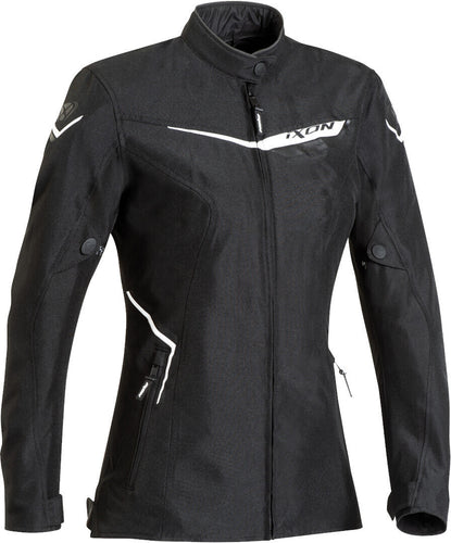 IXON SLASH BLACK/WHITE TEXTILE WOMENS JACKET