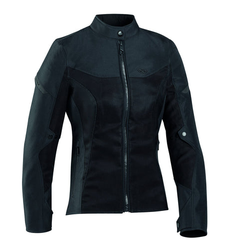 IXON FRESH BLACK TEXTILE MESH WOMENS JACKET