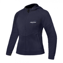 IXON TOUCHDOWN LADY NAVY/SILVER TEXTILE WOMENS HOODIE JACKET