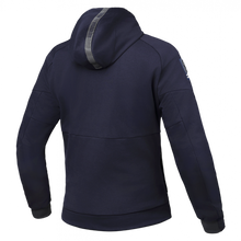 IXON TOUCHDOWN LADY NAVY/SILVER TEXTILE WOMENS HOODIE JACKET