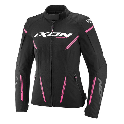 IXON STRIKER 2 LADY BLACK/BRIGHT PINK WOMENS TEXTILE JACKET