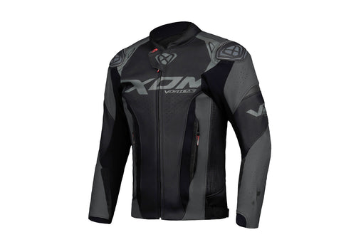 IXON VORTEX 3 BLACK LEATHER JACKET