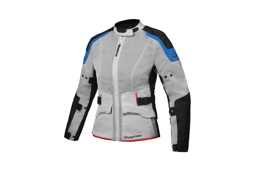 IXON M-NJORD LADY LIGHT GREY/BLUE WOMENS JACKET