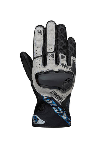 IXON GRAVEL AIR BLACK/GREY/BLUE GLOVES