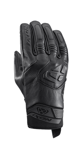 IXON MIG 2 BLACK LEATHER GLOVES