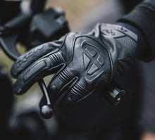 IXON MIG 2 BLACK LEATHER GLOVES