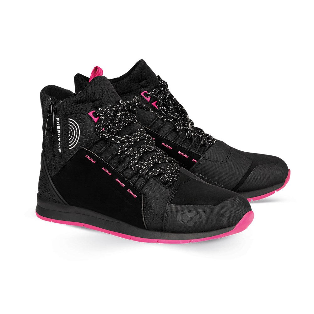IXON FREAKY WATERPROOF LADY BLACK/FUSHIA WOMENS BOOTS