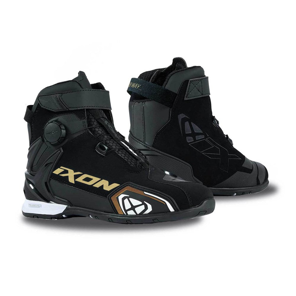 IXON BULL 2 WATERPROOF LADY BLACK/WHITE/GOLD WOMENS BOOTS