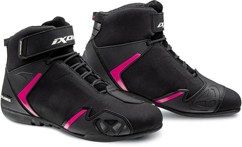 IXON GAMBLER WP LADY BLACK/FUCHSIA WOMENS BOOTS