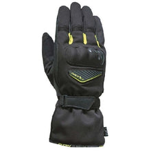 IXON PRO ARROW TEXTILE LEATHER GLOVES BLACK/YELLOW (Size: LARGE)