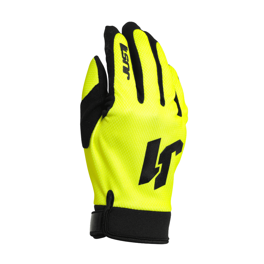JUST1 J-FLEX FLURO YELLOW MOTOCROSS GLOVES