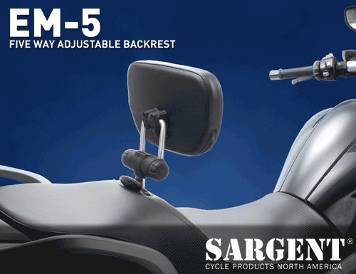 SARGENT 🇨🇦 BMW K 1600 GT / GTL / EXCLUSIVE PERFORMANCE SEATS SARGENT EM 5 BACKREST