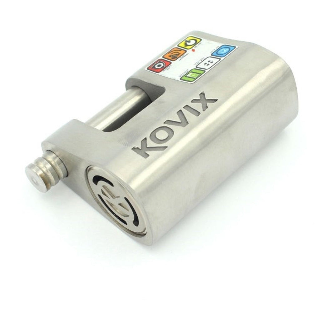 KOVIX KBL-12 ALARMED PADLOCK STAINLESS STEEL