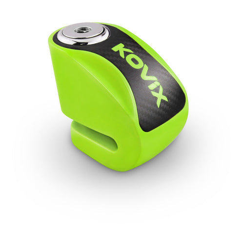 KOVIX OVERLORD DISC LOCK KNN1 FLUORO GREEN WITH REMINDER CABLE