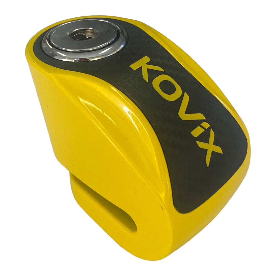 KOVIX OVERLORD DISC LOCK KNN1 YELLOW WITH REMINDER CABLE