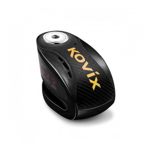 KOVIX ALARM DISC LOCK KNX10 BLACK WITH REMINDER CABLE & MOUNT