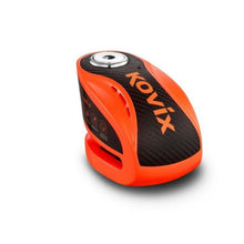 KOVIX ALARM DISC LOCK KNX10 ORANGE WITH REMINDER CABLE & MOUNT