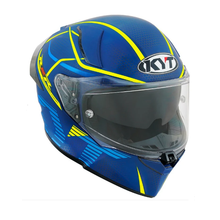 KYT R2R CONCEPT MATTE BLUE/YELLOW MOTORCYCLE HELMET