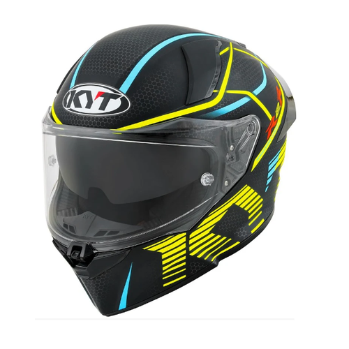 KYT R2R CONCEPT MATTE BLACK/YELLOW MOTORCYCLE HELMET