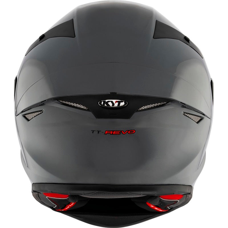 KYT TT REVO E06 PLAIN GORILLA GREY MOTORCYCLE HELMET