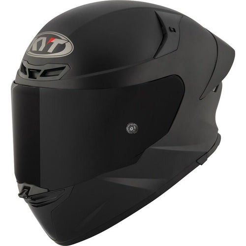 KYT TT REVO PLAIN MATTE BLACK MOTORCYCLE HELMET ECE 22.06 (SIZE: XL)
