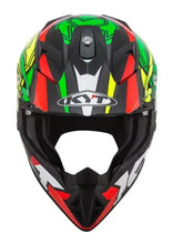 KYT JUMPSHOT 1 BLACK GREEN FLURO MOTOCROSS HELMET