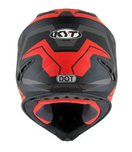 KYT JUMPSHOT 3 MATTE BLACK RED FLURO MOTOCROSS HELMET