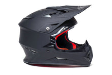 KYT JUMPSHOT SOLID MATTE BLACK MOTOCROSS HELMET