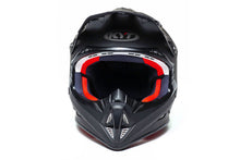 KYT JUMPSHOT SOLID MATTE BLACK MOTOCROSS HELMET