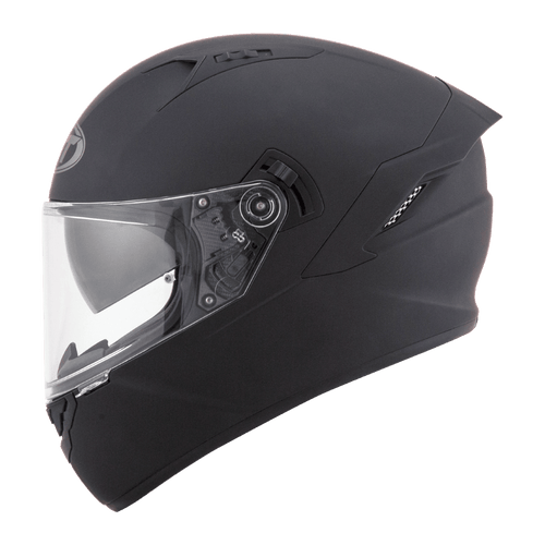 KYT NF-R PLAIN MATTE BLACK MOTORCYCLE HELMET