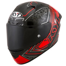 KYT NX RACE MOTORCYCLE HELMET CARBON PRISMA RED