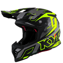 KYT SKYHAWK DIGGER MATTE GREY YELLOW MOTOCROSS HELMET