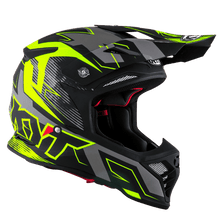 KYT SKYHAWK DIGGER MATTE GREY YELLOW MOTOCROSS HELMET