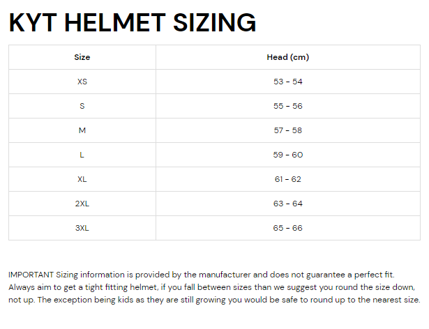 bike helmet sizing nz KYT NZ RACE COMPETITION WHITE CARBON MOTORCYCLE HELMET