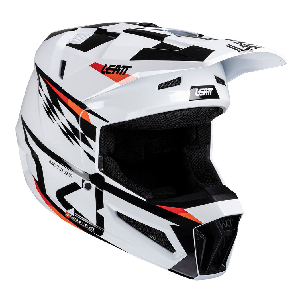 LEATT 3.5 JUNIOR HELMET KIT - WHITE