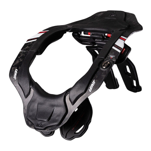 LEATT 6.5 CARBON NECK BRACE - BLACK / WHITE