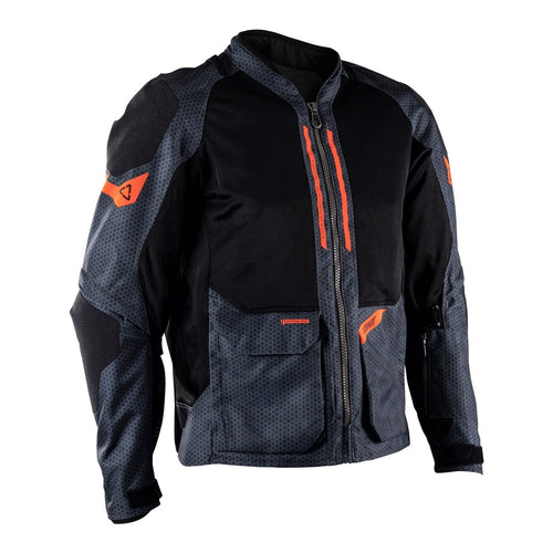 LEATT 4.5 ADV FLOWTOUR JACKET (SHORT) - IRON GREY