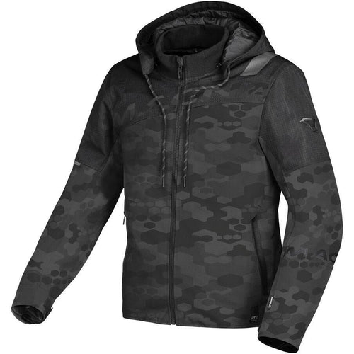 MACNA RACOON BLACK/CAMO TEXTILE HOODIE JACKET